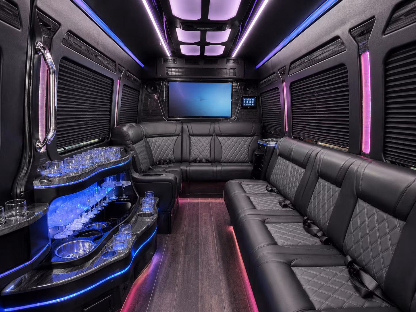 hotel to meeting bus shuttles for woodbridge corporate groups