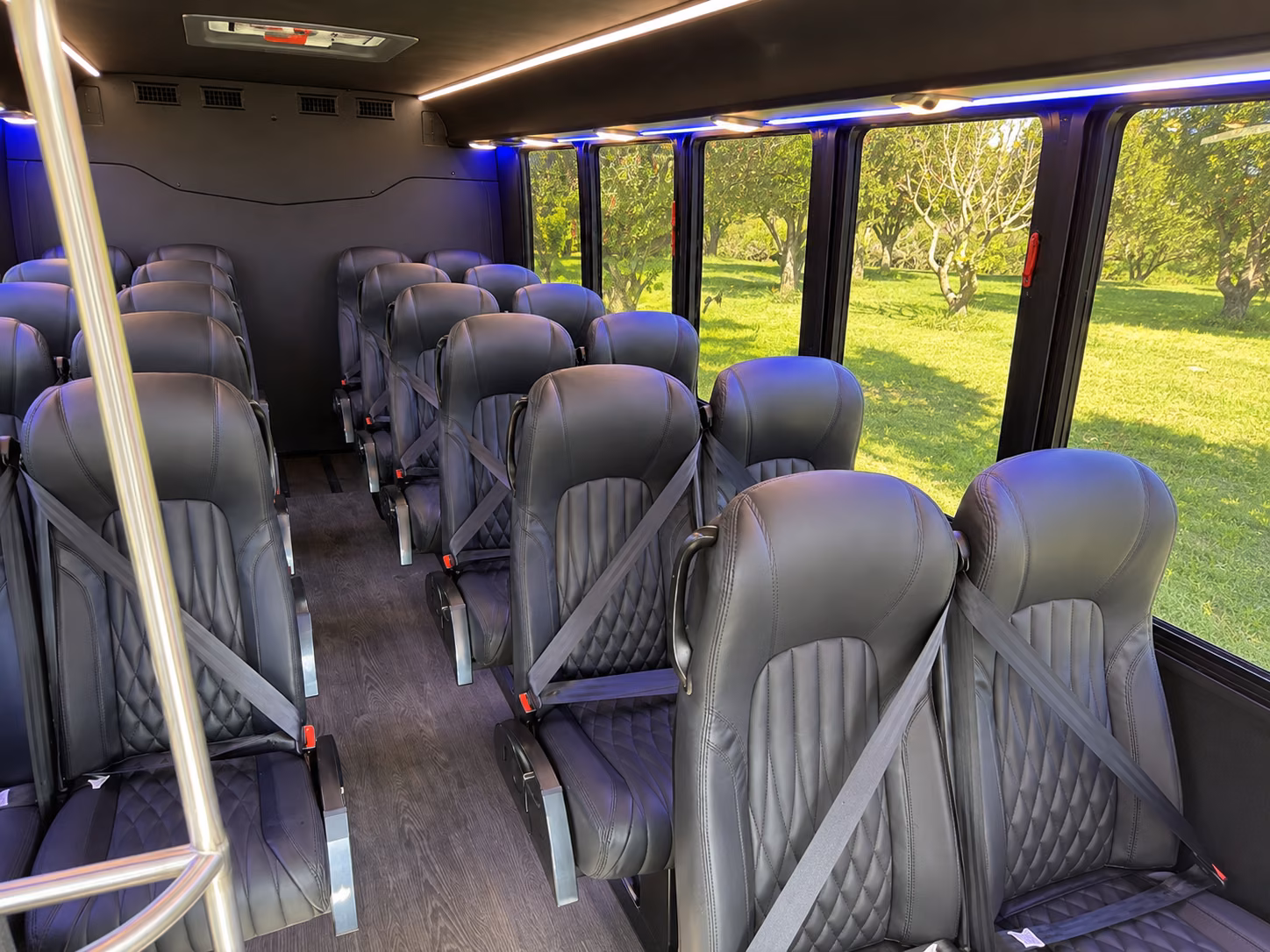 woodbridge 15 passenger minibus interior