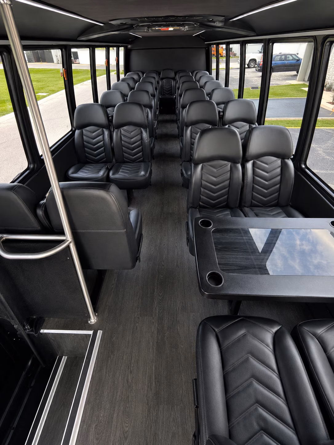 woodbridge 18 passenger minibus inside