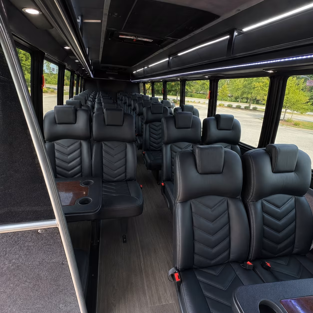 woodbridge 25 passenger minibus inside