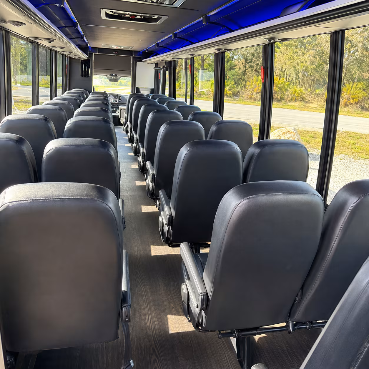 woodbridge 25 passenger minibus interior