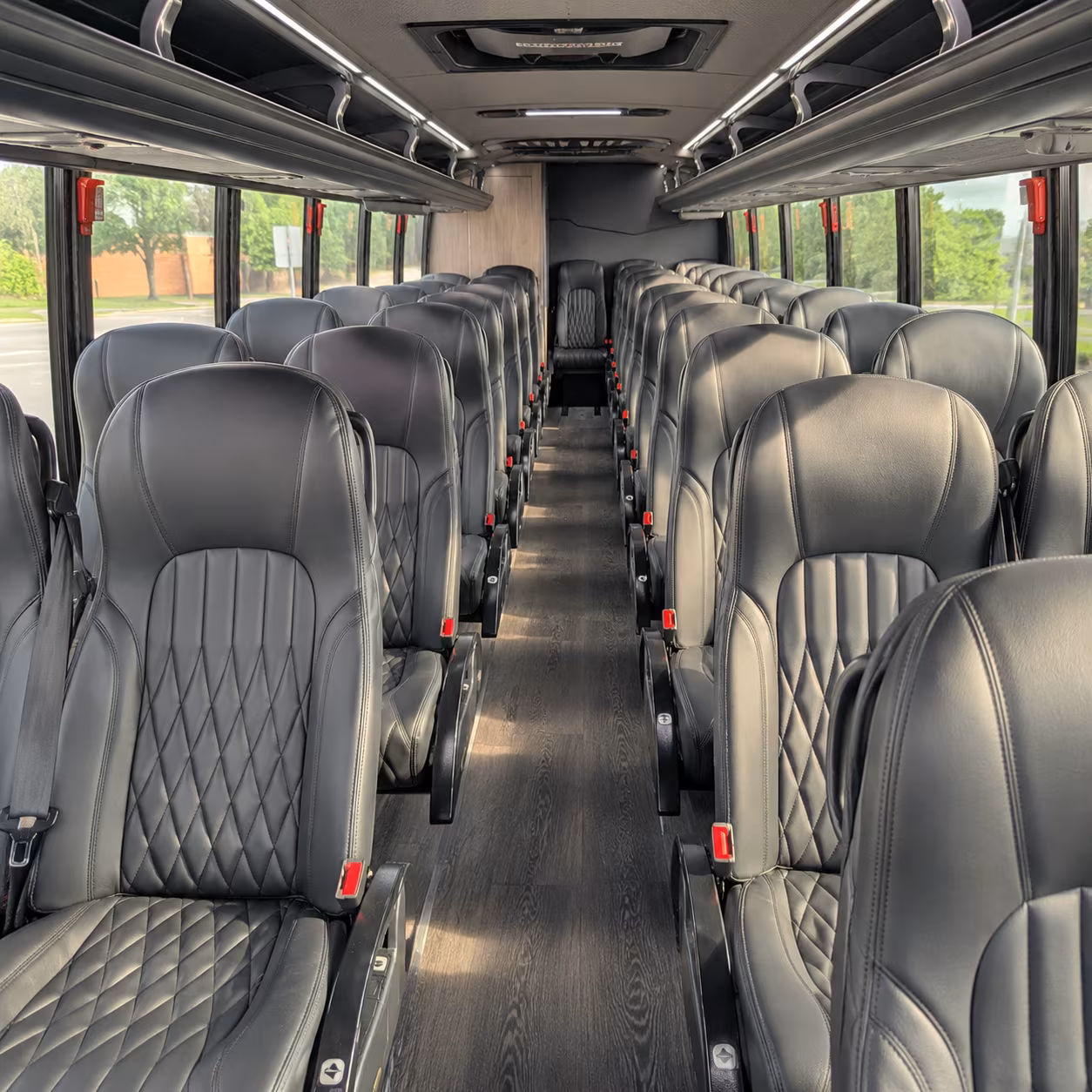 woodbridge 28 passenger minibus inside