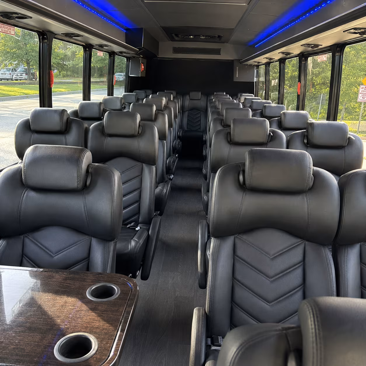 woodbridge 35 passenger minibus inside