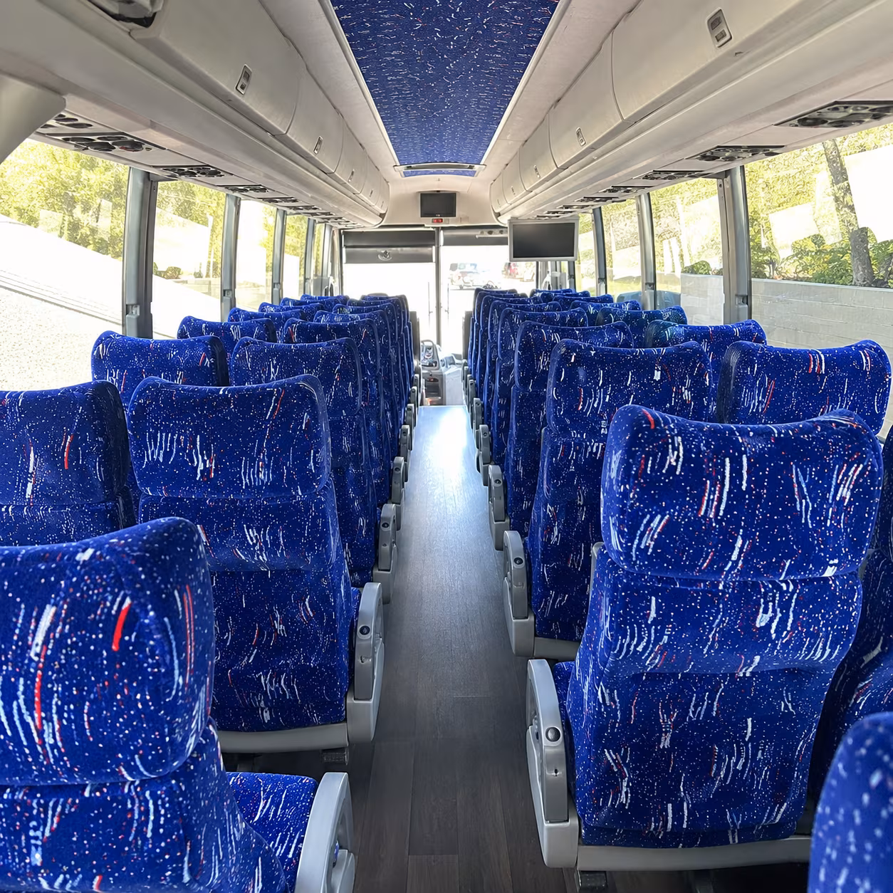 woodbridge 56 passenger charter bus interior