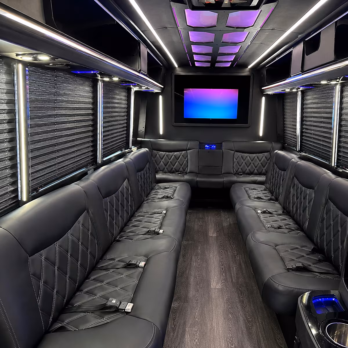 woodbridge party bus interior