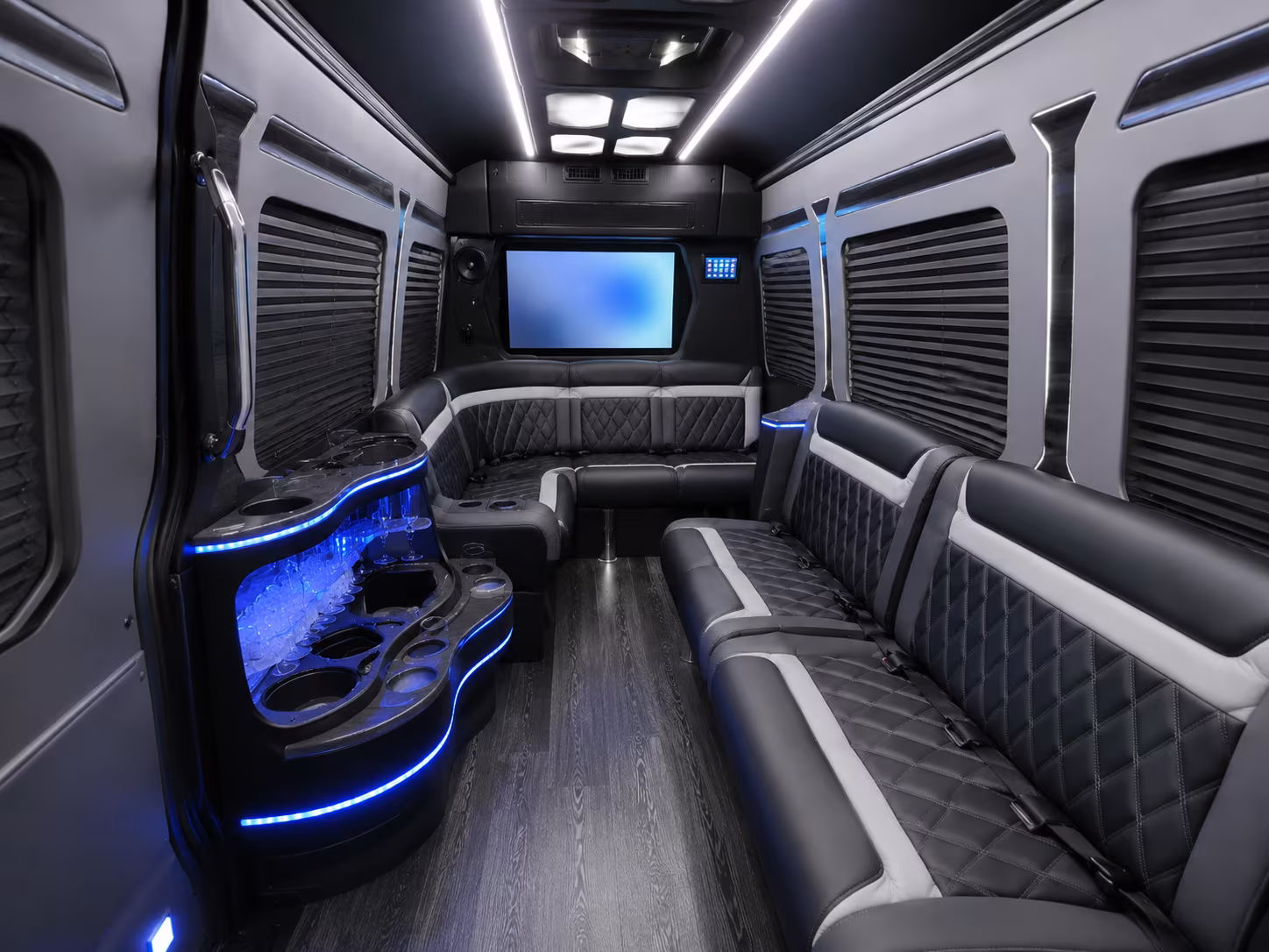 woodbridge sprinter limousine inside