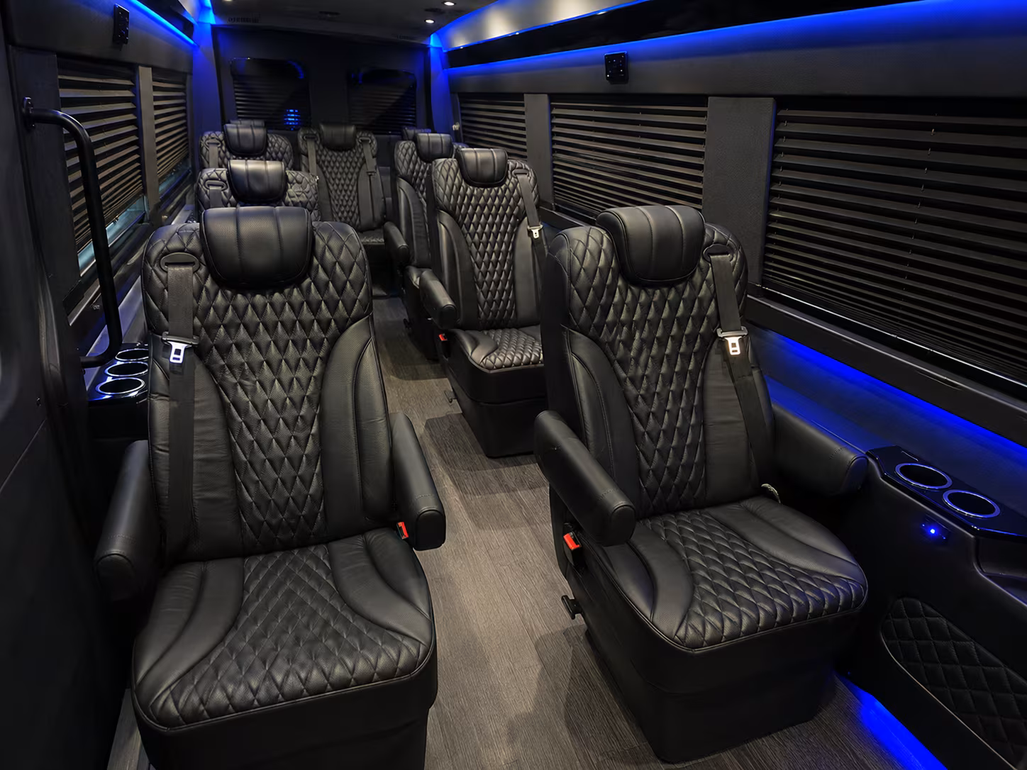 woodbridge sprinter van with driver inside